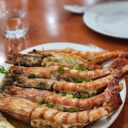 보홀 알로나비치 라모이 타이거새우 해산물 식사 시푸드 맛집