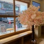 벚꽃이 피어있는 카페 필메이트 강남점