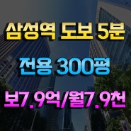 삼성역 300평 대형사무실 임대