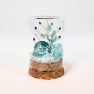 [바다 한방울,셋]핸드메이드 소품 장식 감성소품 선물 집꾸미기 미니어쳐 유리돔 바다 산호
