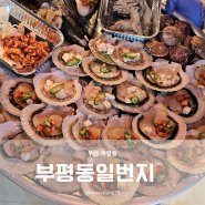 부평동 조개구이 넘사벽 원조의 맛 부평동일번지