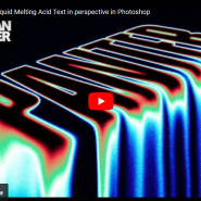 How to Make Liquid Melting Acid Text in perspective in Photoshop