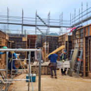 ep.2 집 짓기의 상상은 현실이 된다. | 골조공사 먹매김 거푸집 작업 콘크리트 타설 방수작업(지붕 포함)