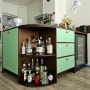 자작나무 합판으로 오븐장과 와인 냉장고장, 원목 주방 하부장 제작, 설치 !