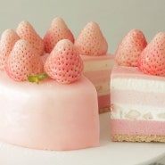 노오븐 핑크 딸기 치즈케이크 만들기