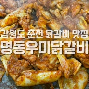[춘천] 철판 닭갈비 맛집 명동우미닭갈비