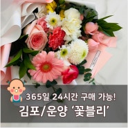 [김포/운양 예쁜 꽃집] 365일 24시간 구매 가능한데 예쁘기까지 한 운양동 꽃집 - 꽃블리