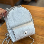 가방만들기, 반짝이는 실버 미니 백팩 silver mini backpack