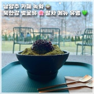 남양주 벚꽃 카페 녹화 이색 말차 메뉴 북한강 뷰 내돈내산 후기