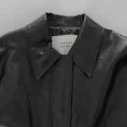 [FACADE PATTERN] 파사드 패턴 오버핏 레더 블루종 / Overfit Leather Blouson