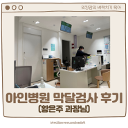 [벼락치기 태교] 36주 임산부 인천아인병원 막달검사