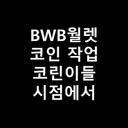 BWB 코인 월렛 스왑 슬리피지 진행 방법(코린이 시점)