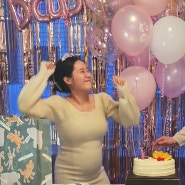 [뉴질랜드일상] 첫째 임신 젠더리빌 이벤트! 집에서 셀프 아기 성별 공개 파티 & 베이비샤워