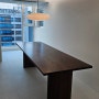 거실테이블로 가장 돋보이는 디자인 선택, 월넛원목 테이블 BL형