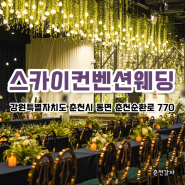 춘천웨딩홀 스카이컨벤션 세인트홀 결혼식 아기랑 다녀온 후기(feat. 뷔페, 아기의자)