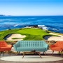 [크레용벽지] 스크린 골프 풍경 바다 풍경 인테리어 뮤럴 포인트 디자인 벽지 & 롤스크린