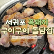 [제주] 서귀포 흑돼지 맛집 '구이구이 돌담집'