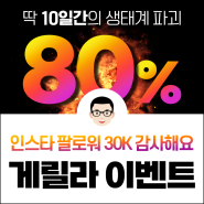 [마감]인스타 30K 기념 '10일간의 게릴라 이벤트'