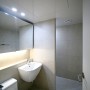 30평대 아파트 욕실 2개 600각 포세린타일 시공하고 조적파티션 만들기 사례 : 욕실리모델링 완료