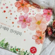 성인취미 / 누구나 쉽게 따라 그리는 꽃 수채화 컬러링북