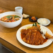 대구 동인동 맛집 칼국수와 경양식돈가스의 조합 : 행운