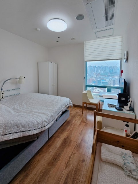 객실,더블침대,산후조리원,뷰
