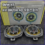 BMW X5 BM100 4D 스피커 교체 후 바닥 우퍼 스피커 업그레이드