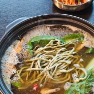 남한산성건강밥상, 복가산삼보리밥 된장칼국수의 절묘한 조화