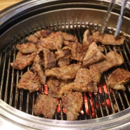 구월동갈비맛집, 숯불에 구워먹는 돼지갈비가 있는 곳 광명숯불갈비 후기