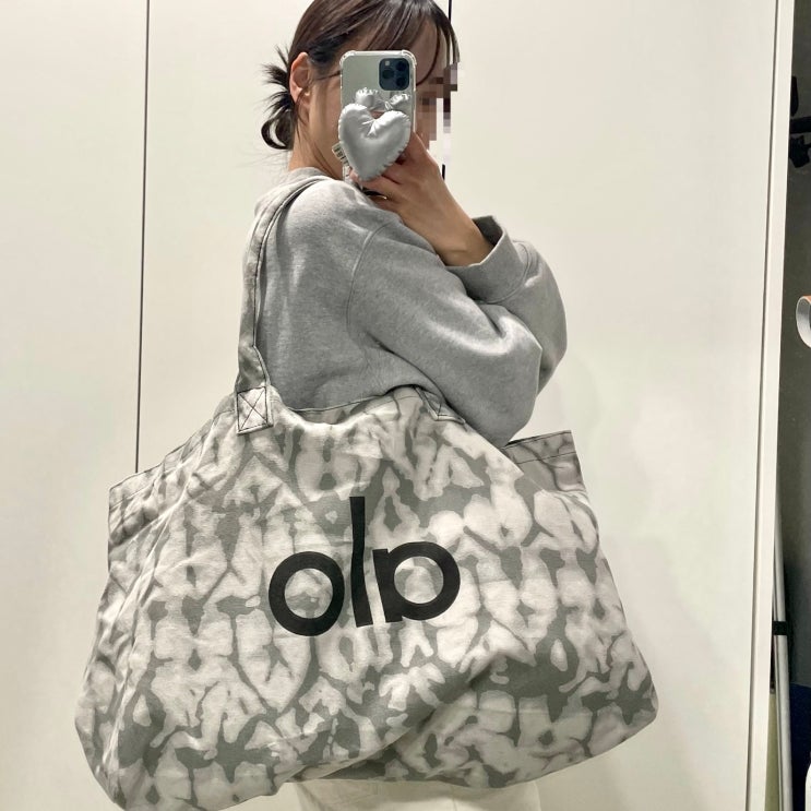alo 알로 요가 에코백 타이다이 가방 리뷰 : 네이버 블로그
