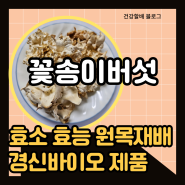 꽃송이버섯 효소 효능 원목재배 경신바이오 제품