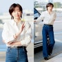[패션엔 포토] 김다미, 멋쁨 화이트 셔츠! 숏컷 걸크러시 데님룩 일본 출국길