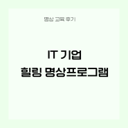 IT 기업 힐링 명상 프로그램