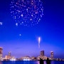 후쿠오카 아일랜드 시티를 배경으로 펼쳐지는 환상적인 불꽃놀이 (마지막 영상 꼭 보세요!)