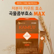 CJ웰케어 저분자카무트효소 곡물콤부효소 MAX 출시!