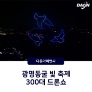 광명동굴 빛 축제 300대 드론라이트쇼