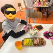 주일학교2부활동_아이들과 요리하기 "꼬마김밥"