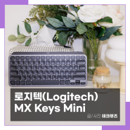 로지텍 MX Keys Mini 블루투스 키보드 사용 후기