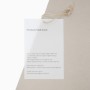 반투명 컨셉트레싱지 낱장 카드 라벨/행택 인쇄