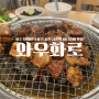 파주 단체 모임하기 좋은 금촌역 돼지갈비 맛집 '와우화로'