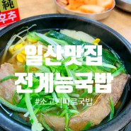 [리뷰] 일산 맛집 : 아주 특별한 소고기 국밥, 전계능 소고기 따로국밥