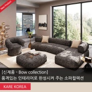 [신제품] 우리집 거실을 품격있는 인테리어 디자인으로 완성시켜 주는 고급스러운 수입 소파컬렉션 :: KARE Bow collection
