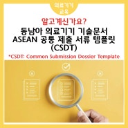 동남아 의료기기 기술문서, ASEAN 공통 제출 서류 템플릿 (CSDT)