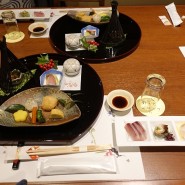 쿠로가와 온천마을 료칸 야마미즈키 2박3일 첫째날 저녁식사