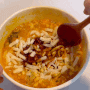 까르보 불닭볶음면 맜있게 먹는 법 : 먹잘알 레시피 (준비물: 삼각김밥,치즈)