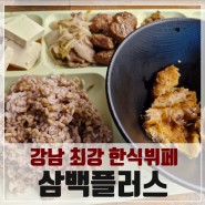 삼성역 동가격 대비 최강 한식뷔페 맛집, 직장인 점심 식당으로 강추하는 삼백플러스 내돈내먹 후기! 고기반찬만 3가지라구!