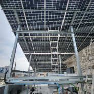 태양광 발전소 완공 사진 (옥상 30kw)