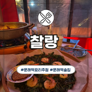 서울 문래역 요리주점 찰랑 루프탑술집 분위기 맛집