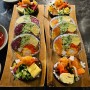 [목포 맛집] 대표메뉴인 후토마끼가 맛있는 잠만포차 /연어후토마끼와 육회후토마끼