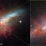 The Cigar Galaxy from Hubble and Webb (허블과 웹이 촬영한 시가 은하)